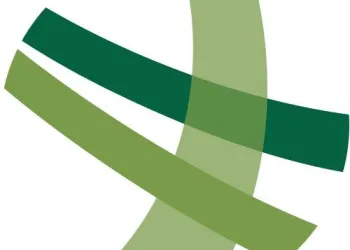 Logo for Champlain Valley Physicians Hospital comprised of three swoops of various green shades