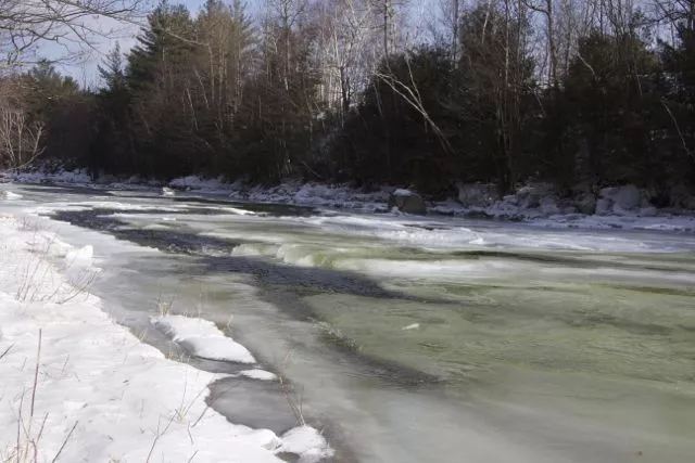 Beautiful ice on the Ausable River