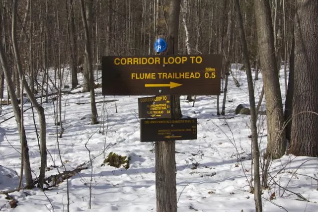 The Trails at the Flume System are very well marked