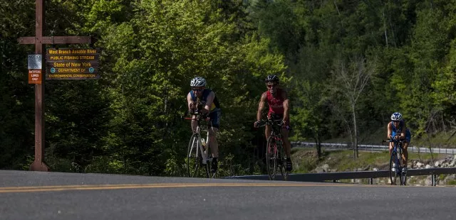 Road biking in the Whiteface Region