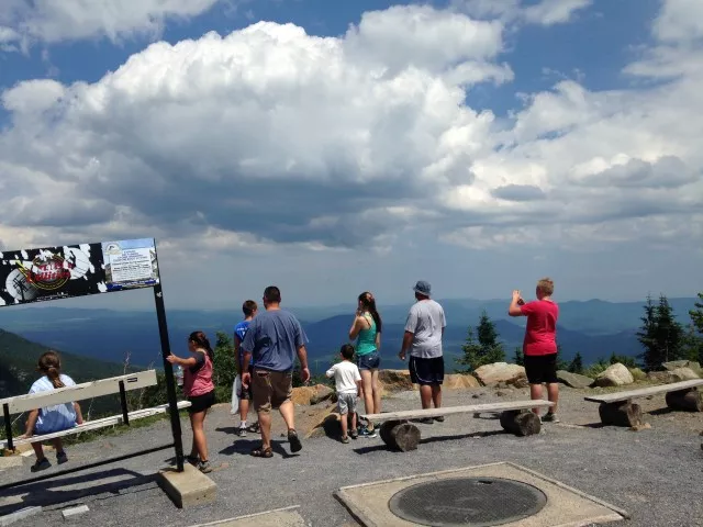 The view from Little Whiteface is amazing (this is where the gondola drops you off).