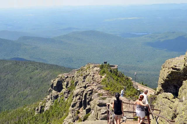 Stairs on top of Whiteface Mountain Memorial Highway