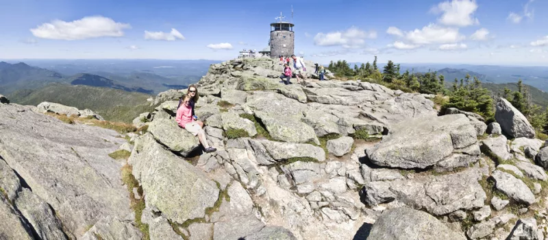Whether you arrive by car, foot, or bike, the views from Whiteface are bound to impress.