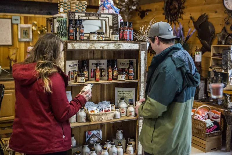 Local goodies like real maple syrup can surprise someone who never had a real Adirondack flapjack breakfast.