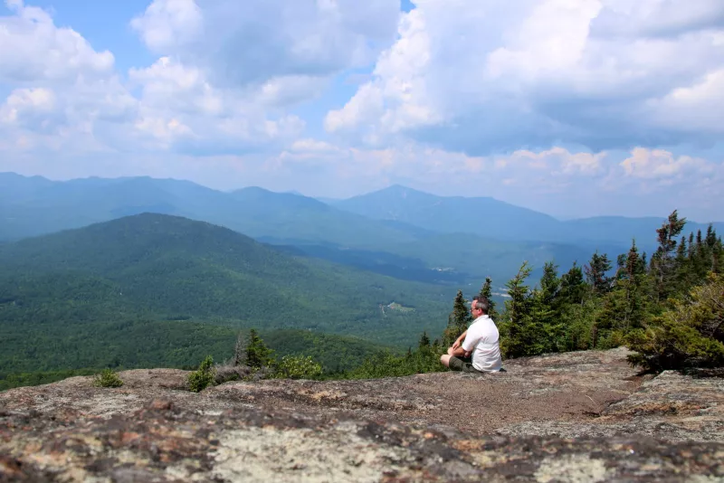 One of many exceptional views on the way to Jay's summit.