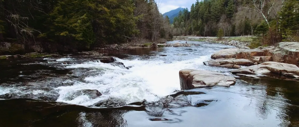 The view of Monument Falls.